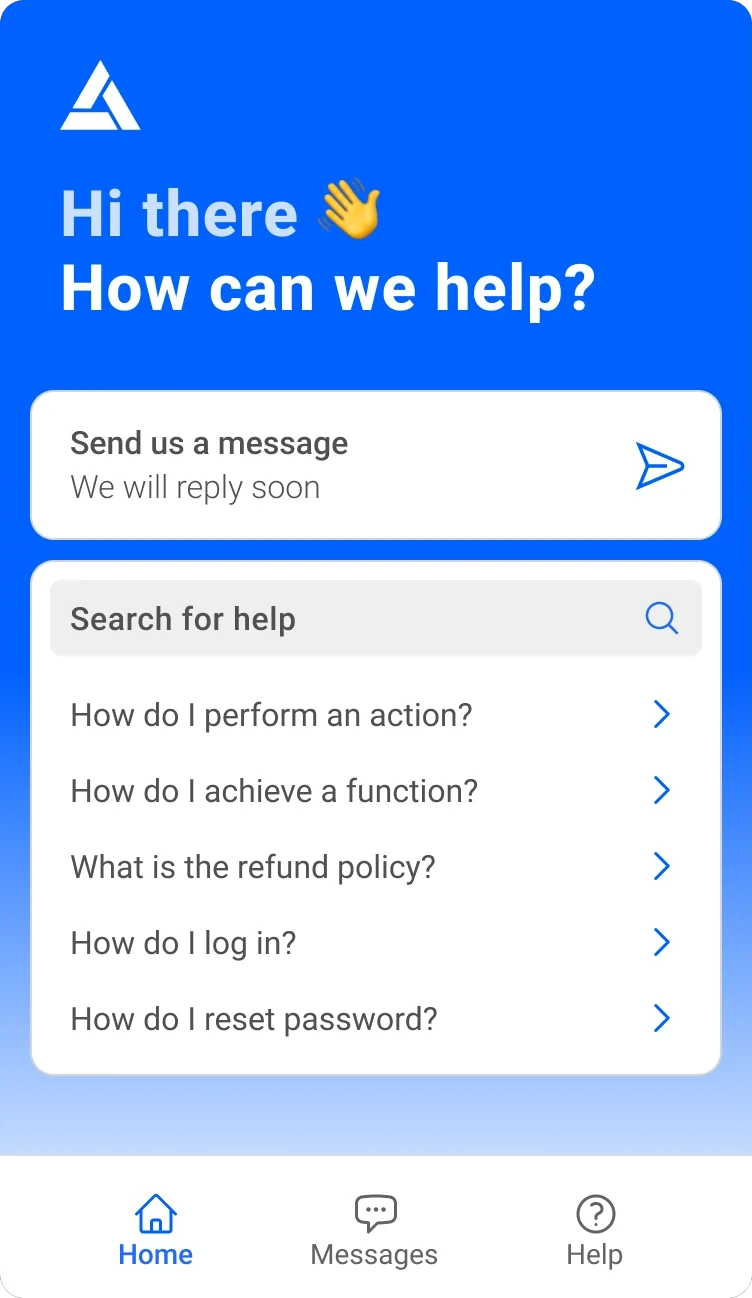 Messenger widget screenshot